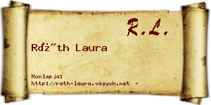 Ráth Laura névjegykártya